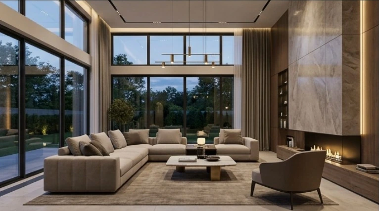Premium living room interior visualization
