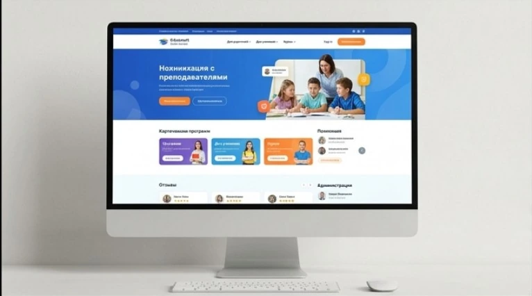 Online school platform interface
